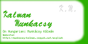 kalman munkacsy business card